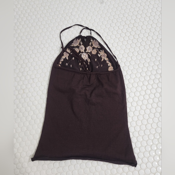 Le Chateau sleeveless tank with floral embroidery. Size small - Picture 6 of 7